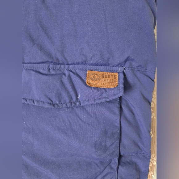 🍁 Roots Canada Vintage Down Puffer Vest | 1970s Heritage Label | Mens LG | Blue - Picture 4 of 16